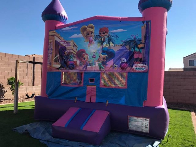 Shimmer Shine Bounce house AZ Jolly Jumpers Party Rentals