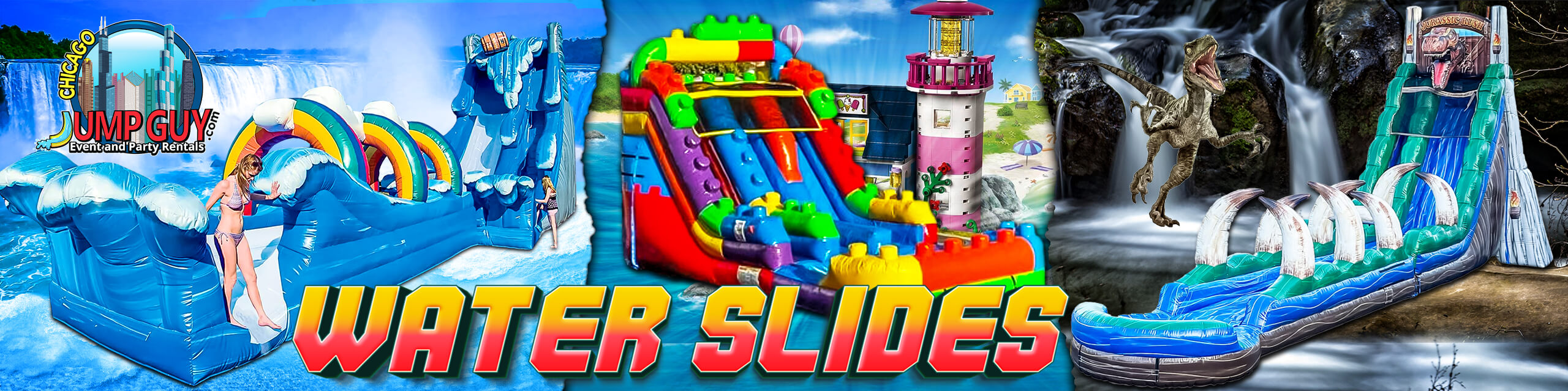 Best Water Slide Rentals Chicago Inflatable Water Slides for Rent