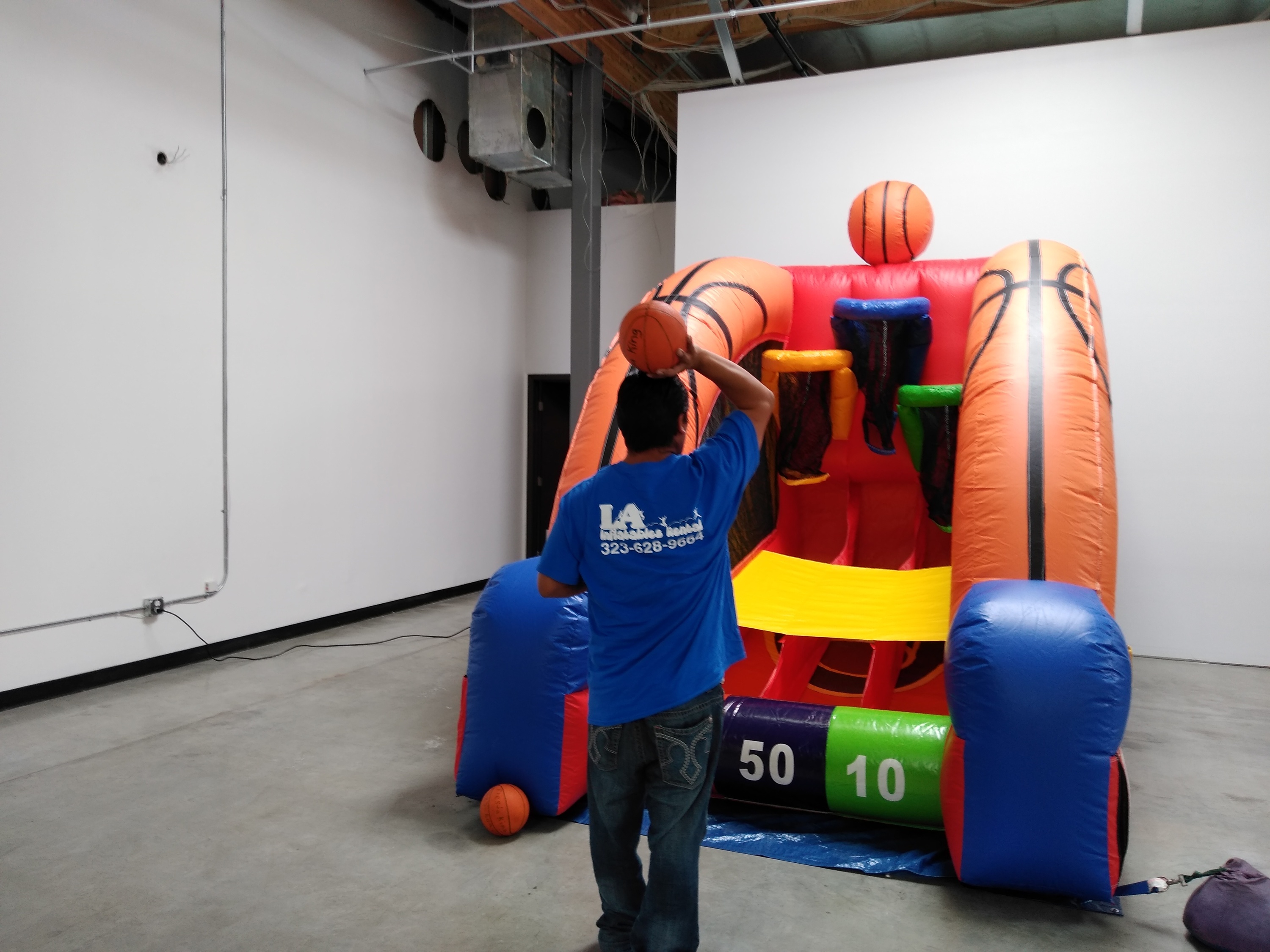Basketball Interactive Game L.A Inflatables Rental Los Angeles
