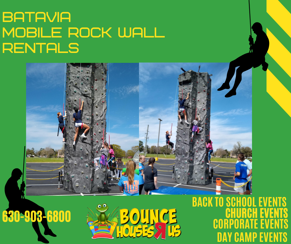 Batavia Mobile Rock Climbing Wall Rental Bounce Houses R Us