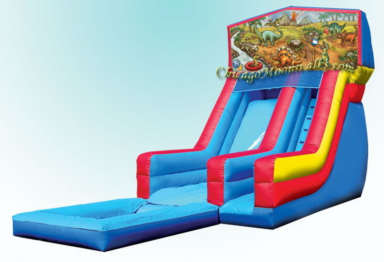 Dino Water Slide Pool Rental Chicago IL Inflatable Waterslide