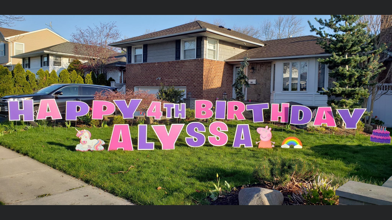 Birthday Yard Signs Rentals Long Island / Dothan, AL Stork Lawn Sign