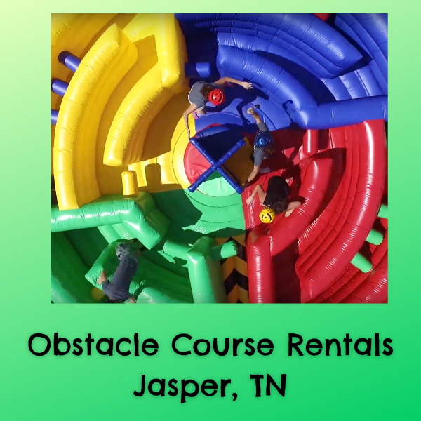 Obstacle Course Rental Jasper TN Bounce House Rental Shelf Service