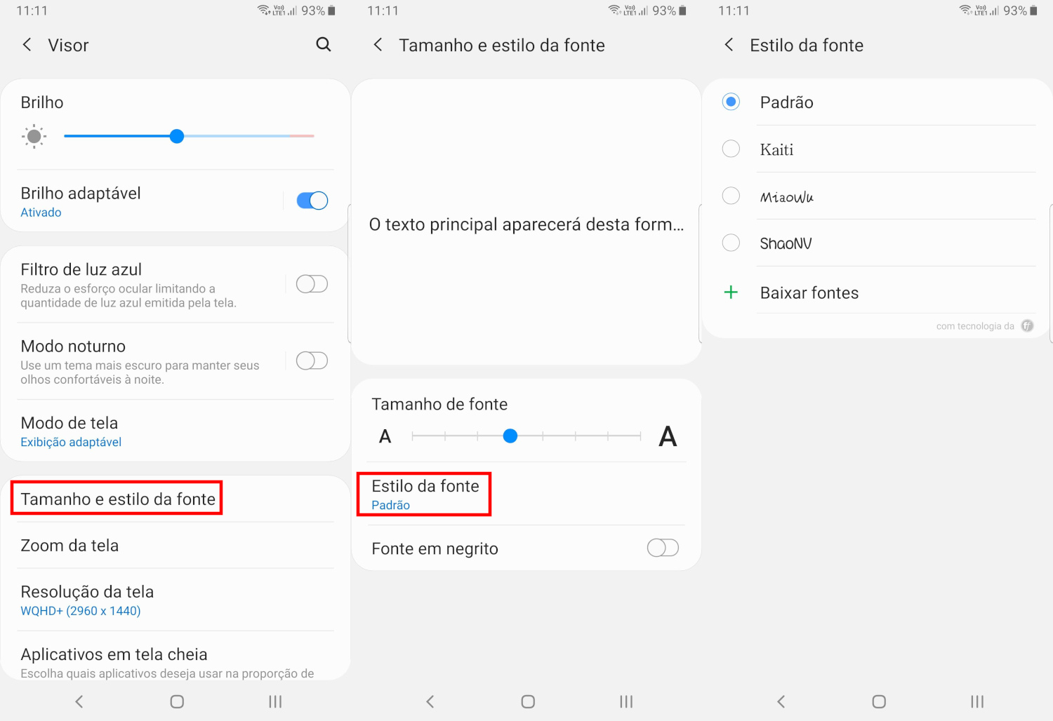 Como mudar a letra (fonte) de um celular Android • Celular • Tecnoblog