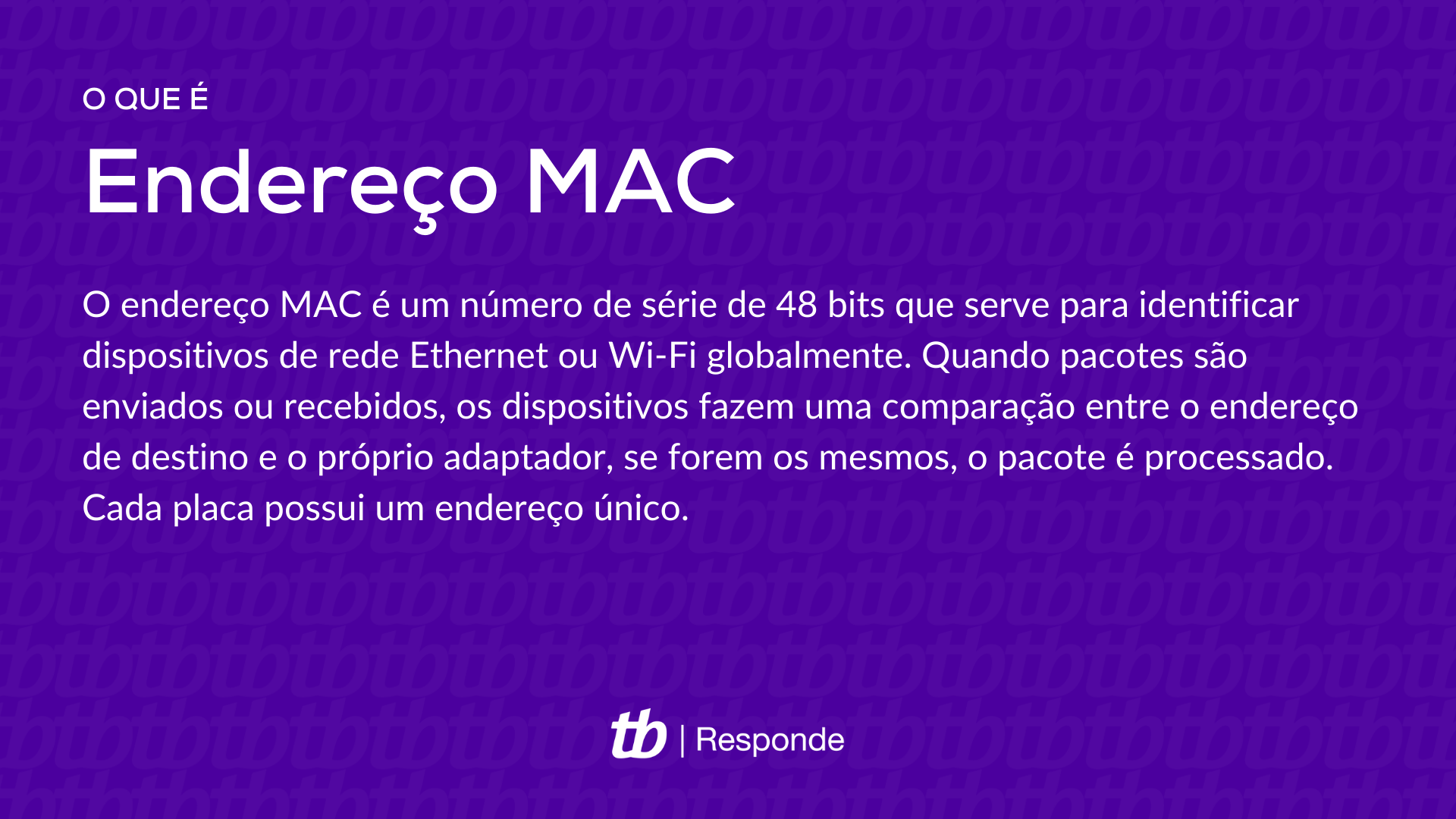 O que é endereço MAC? Tecnoblog