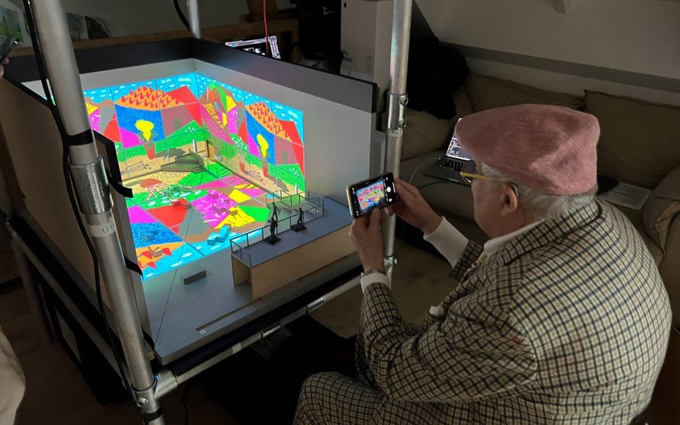 Bigger And Closer Exhibition David Hockney Comes To London