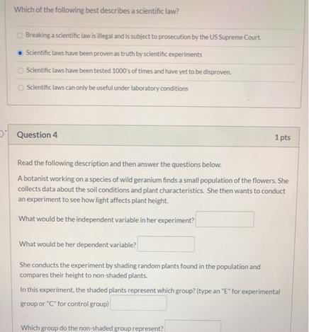 Solved) - Which Of The Following Best Describes A Scientific Law?. Which Of... (1 Answer) | Transtutors
