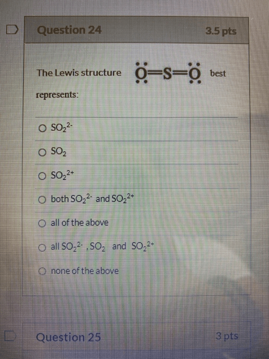 So2 Lewis Structure Resonance