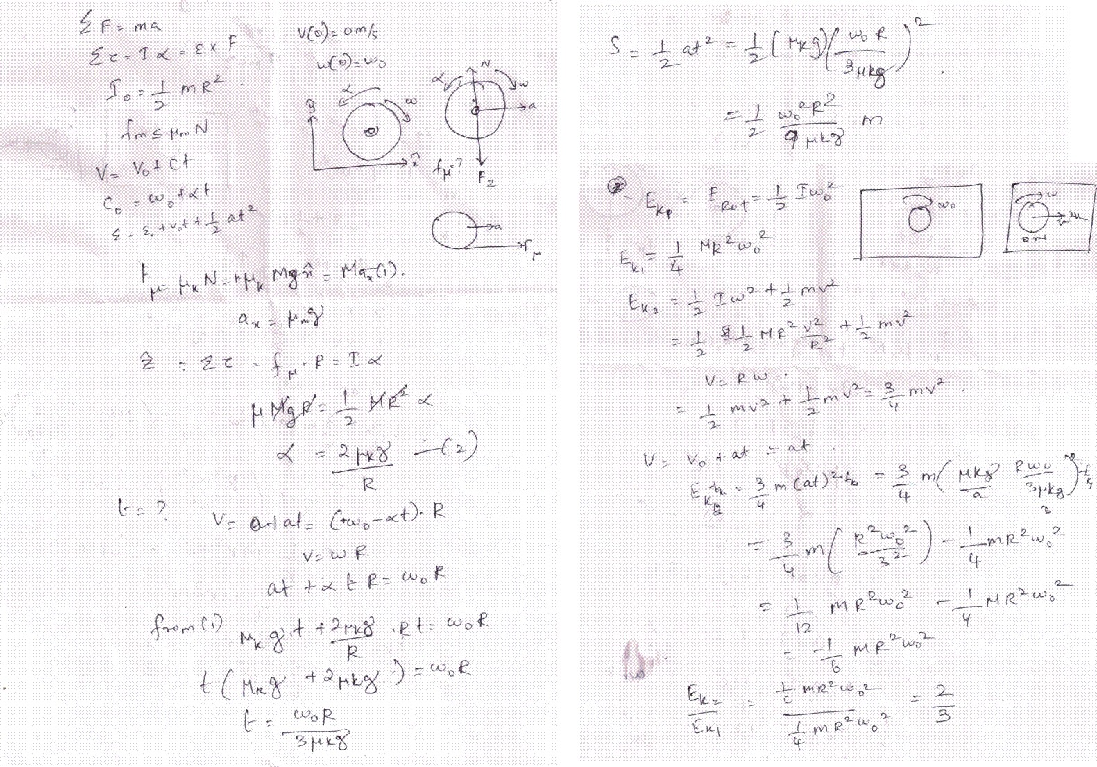 (Solved) When an object is rolling without slipping, the rolling friction.... (1 Answer