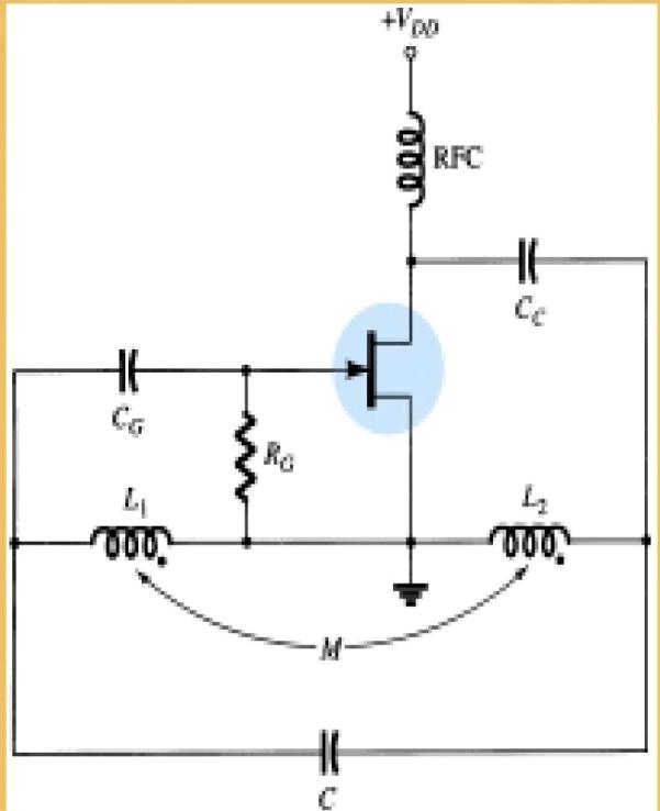 (Solved) Calculate the oscillator frequency for an FET Hartley