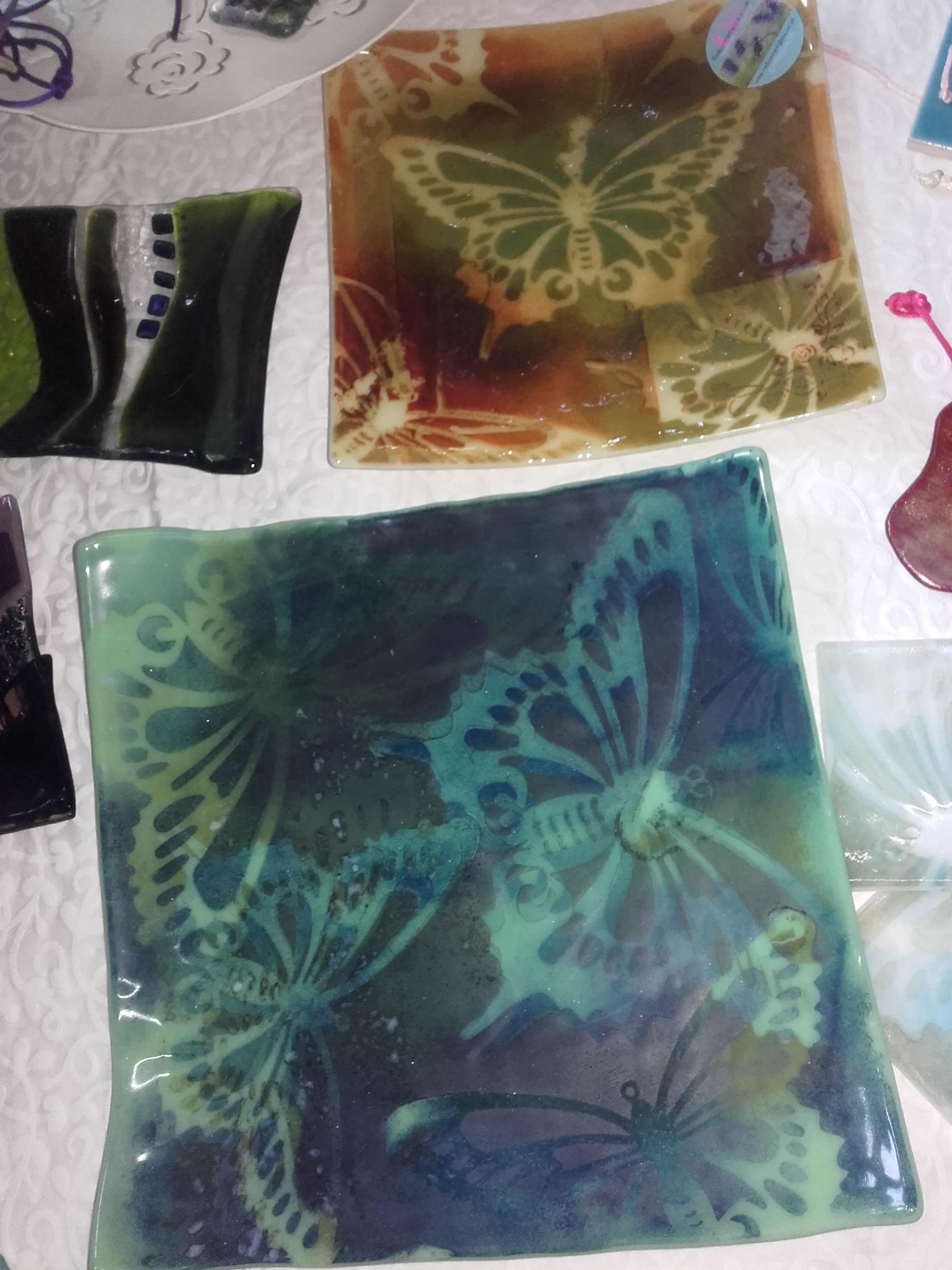 Fused glass Screen Printing/ Eglomise