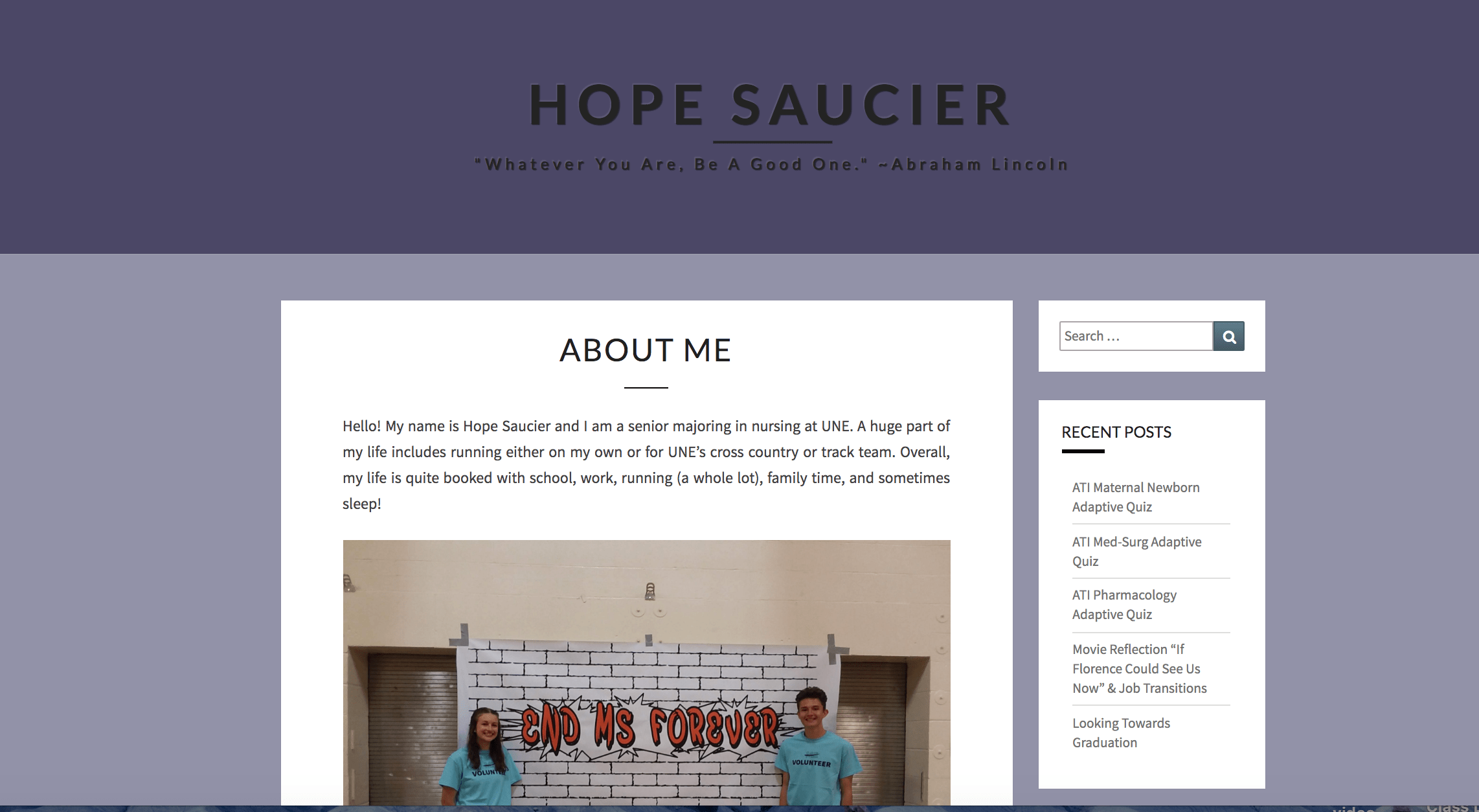 Sample ePortfolios UNE Portfolio