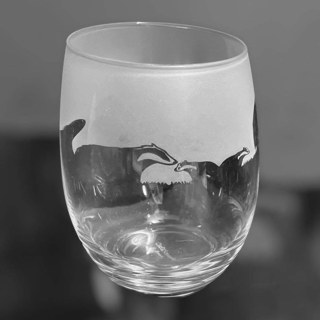 BADGER Frieze Stemless Crystal Water / Wine Glass