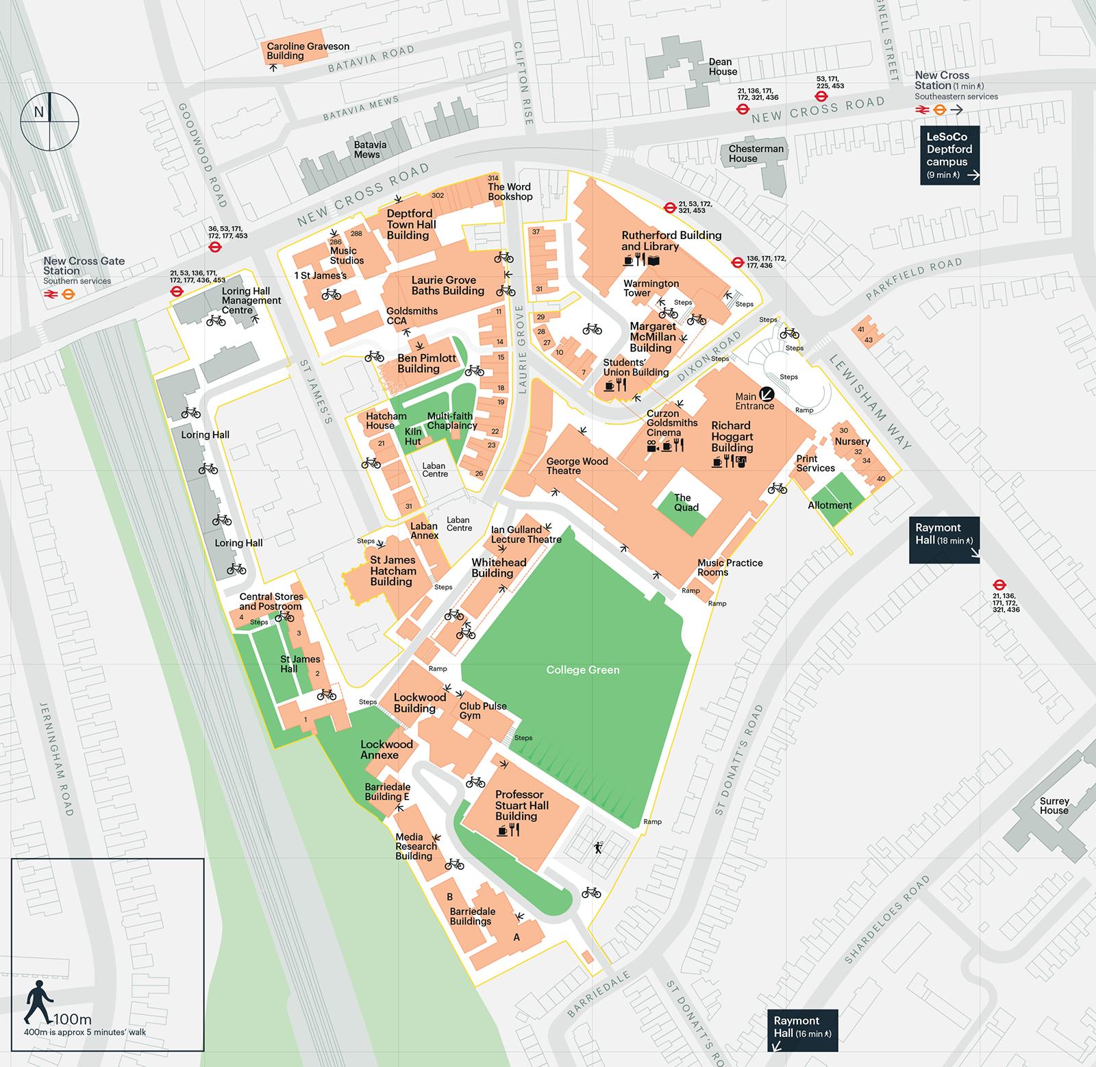 Goldsmiths University Of London Map Venues WSF2018