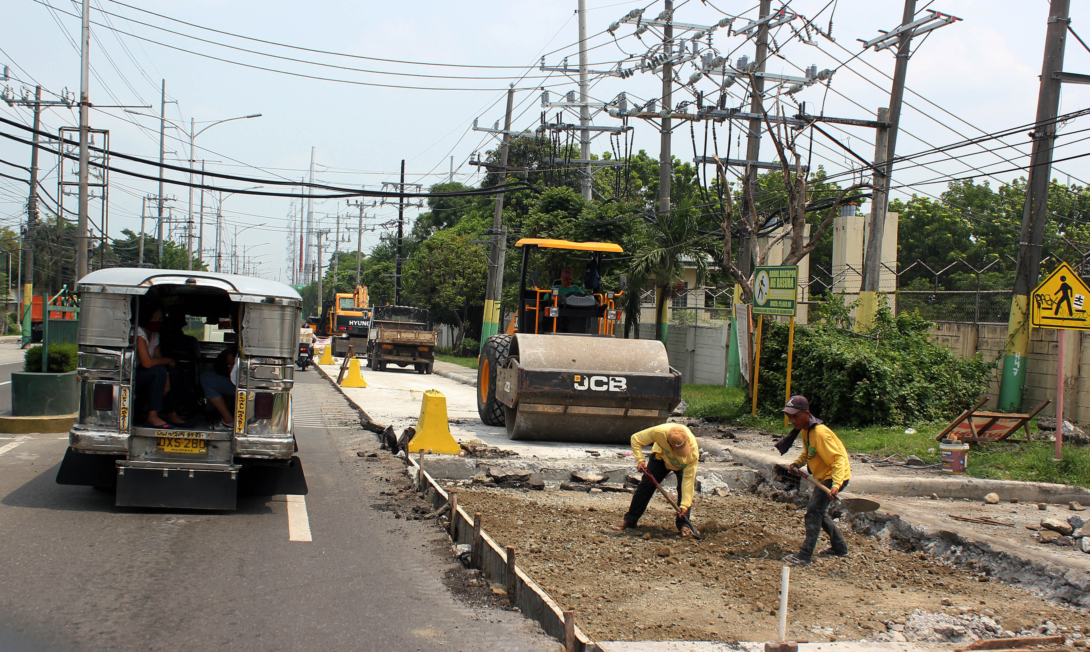 UNDER REPAIR Photos Philippine News Agency