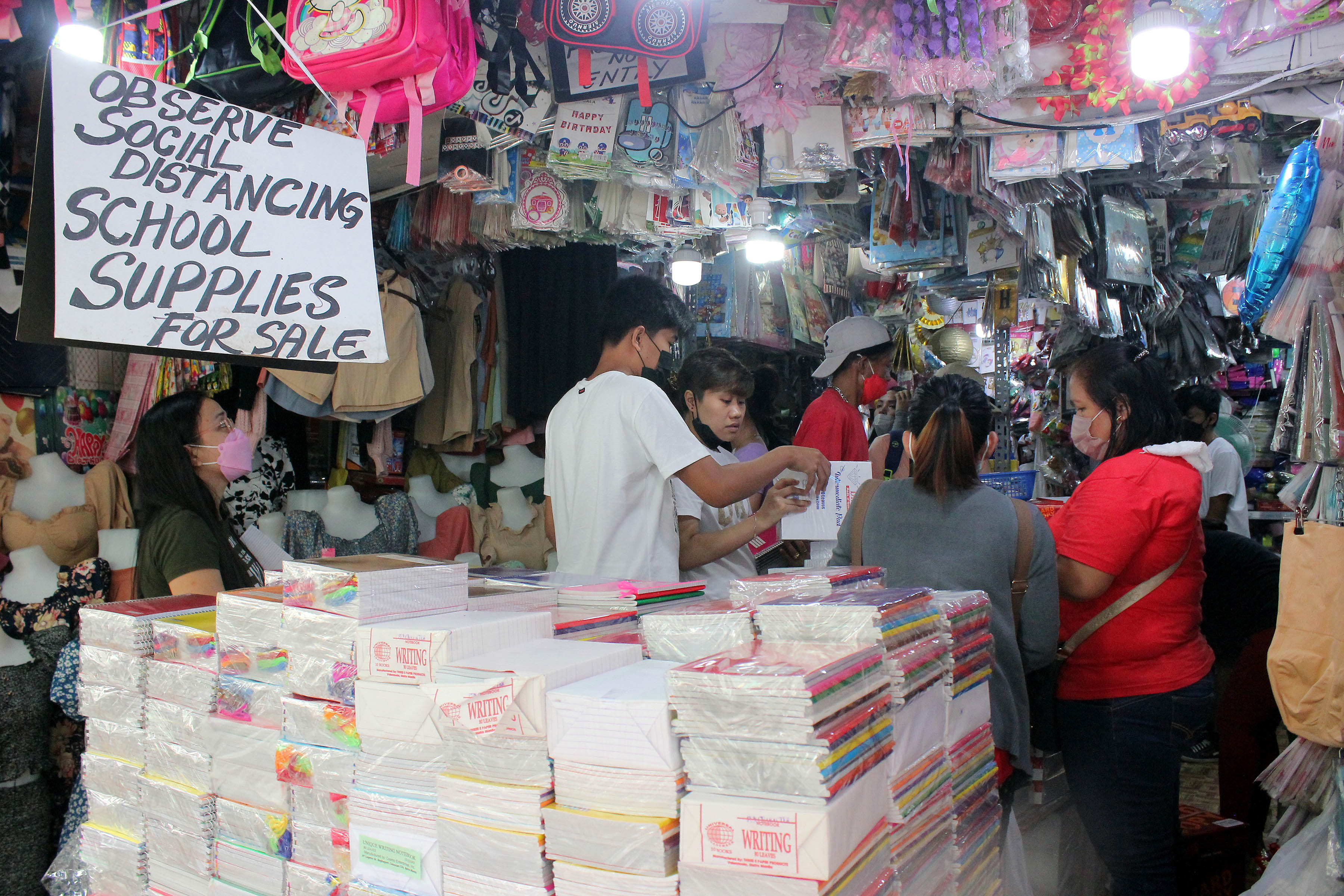 School supplies Photos Philippine News Agency