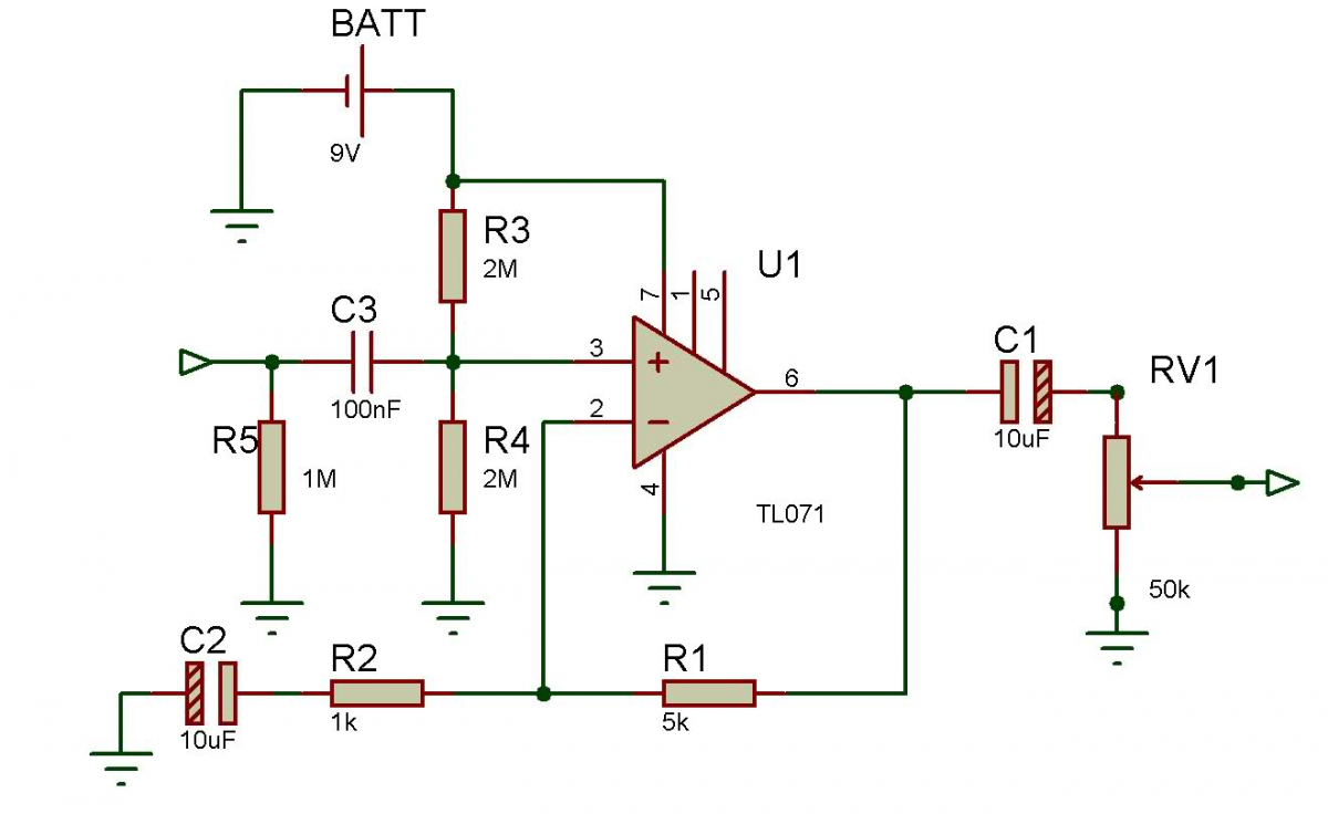 Diagrama Circuito Bajo Electrico Pasivo