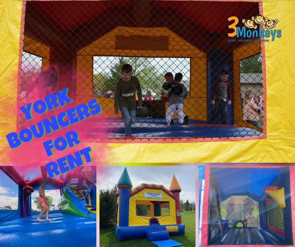 Bouncer Rentals York PA 3 Monkeys Inflatables