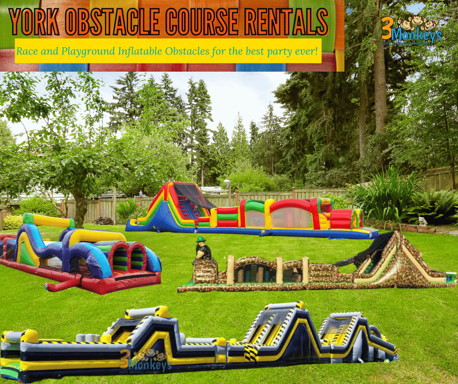 York Obstacle Course Rentals 3 Monkeys Inflatables