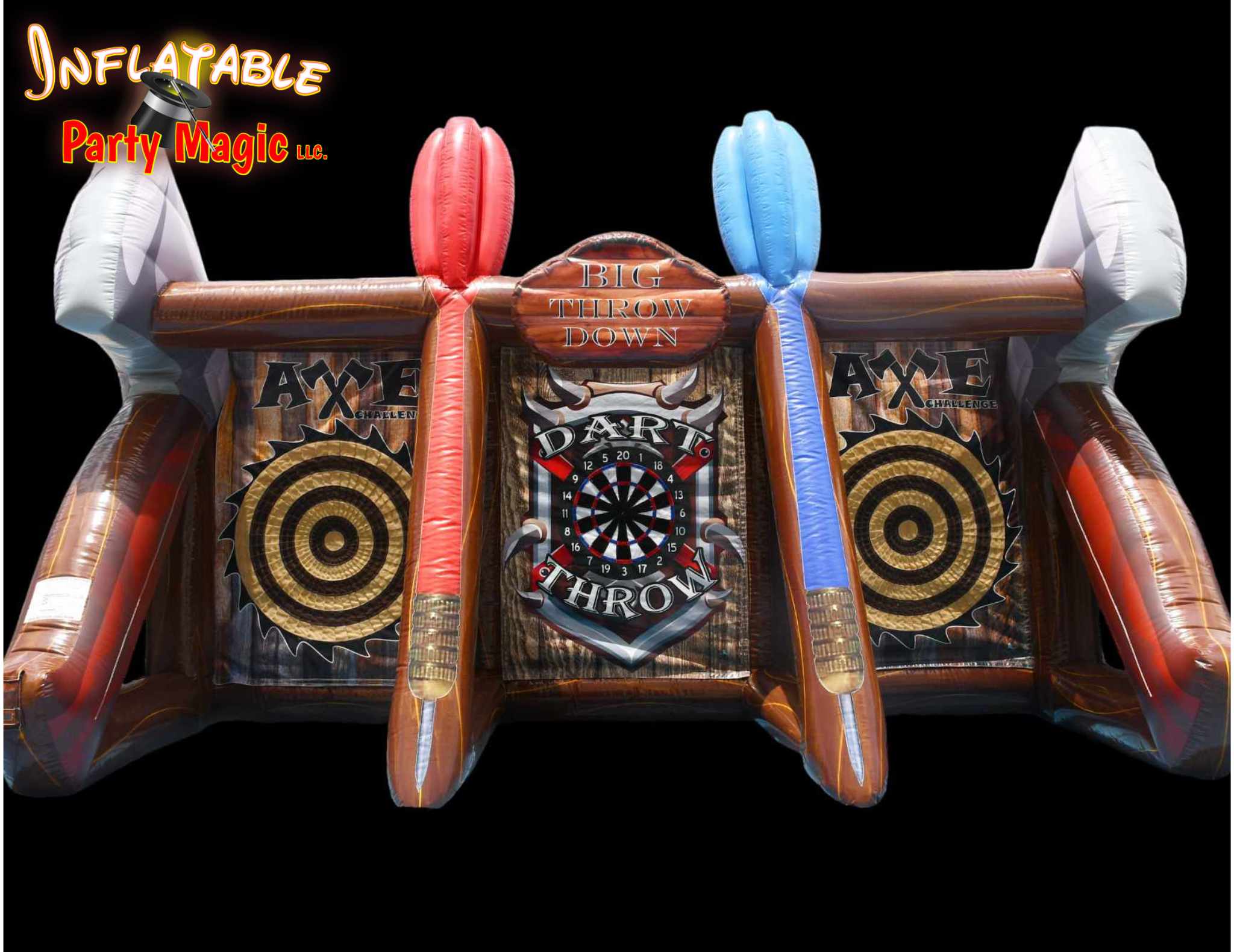 Inflatable Axe Throwing Rental Inflatable Party Magic DFW Texas