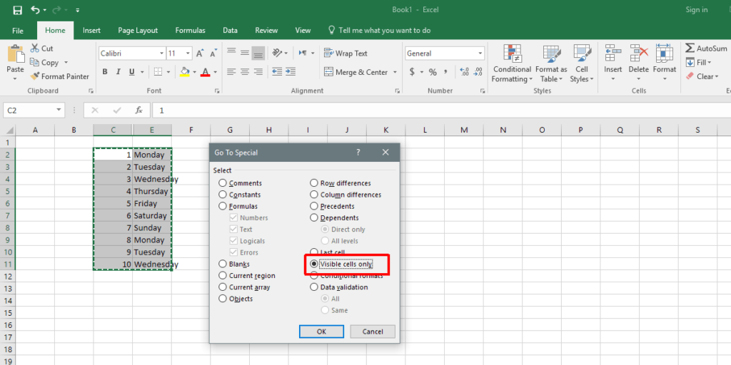 How To Select Only Visible Cells In Excel —