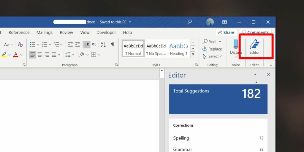 How to use Microsoft Editor in Word for Microsoft 365 —
