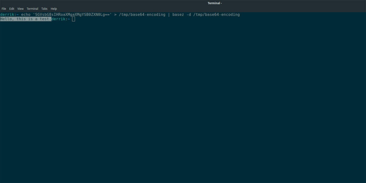 How to Base64 decode on Linux —