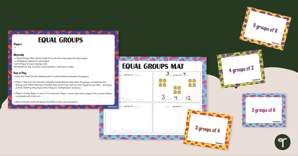 Equal Groups Multiplication Activity | Teach Starter