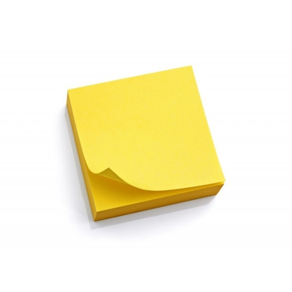 Sticky notes Yellow 3x3in 76x76mm 100P File Tec