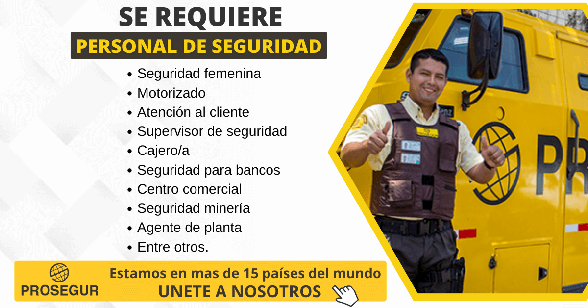 La Empresa de SEGURIDAD Prosegur Busca nuevo personal de trabajo