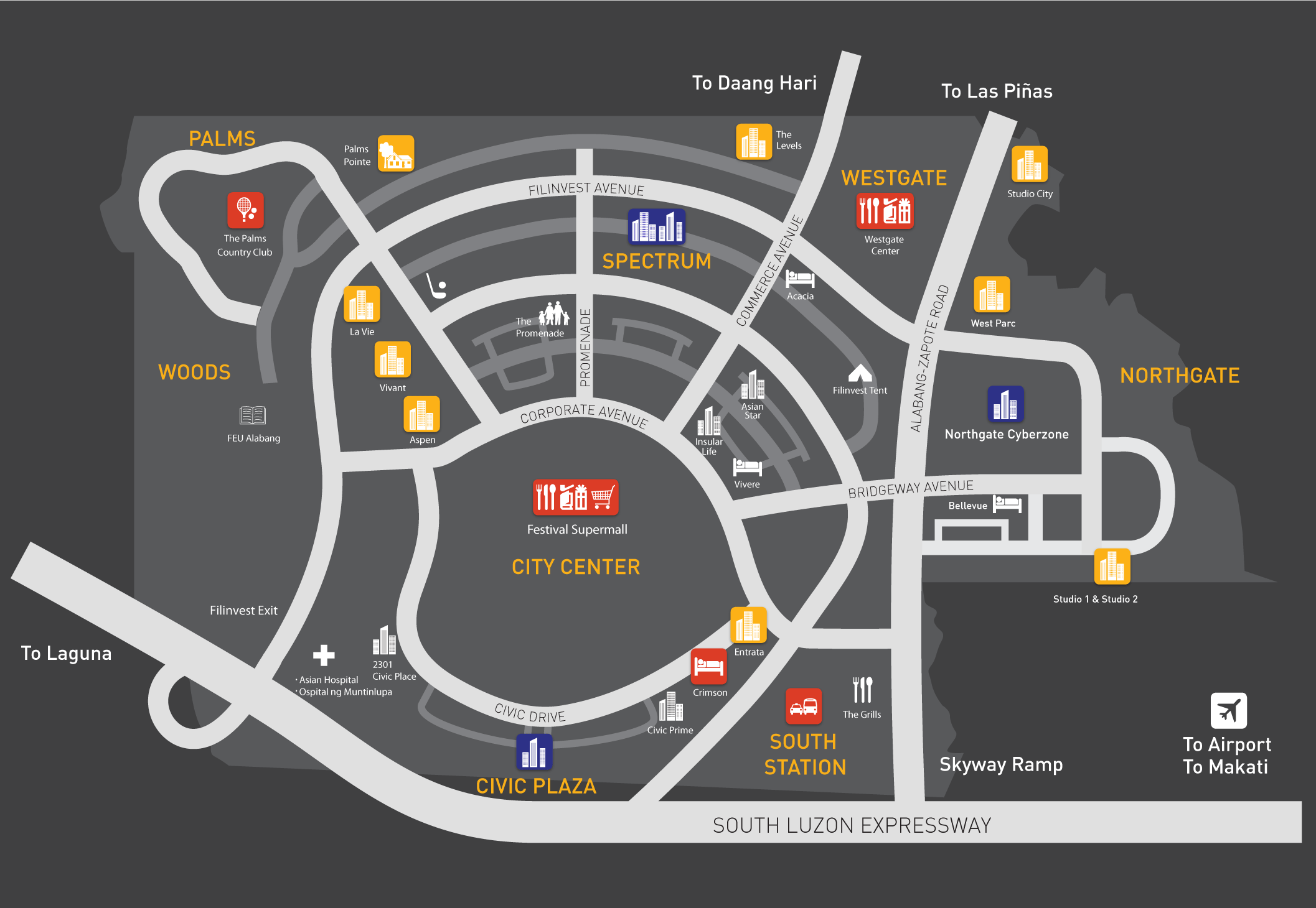 Interactive Map Filinvest City