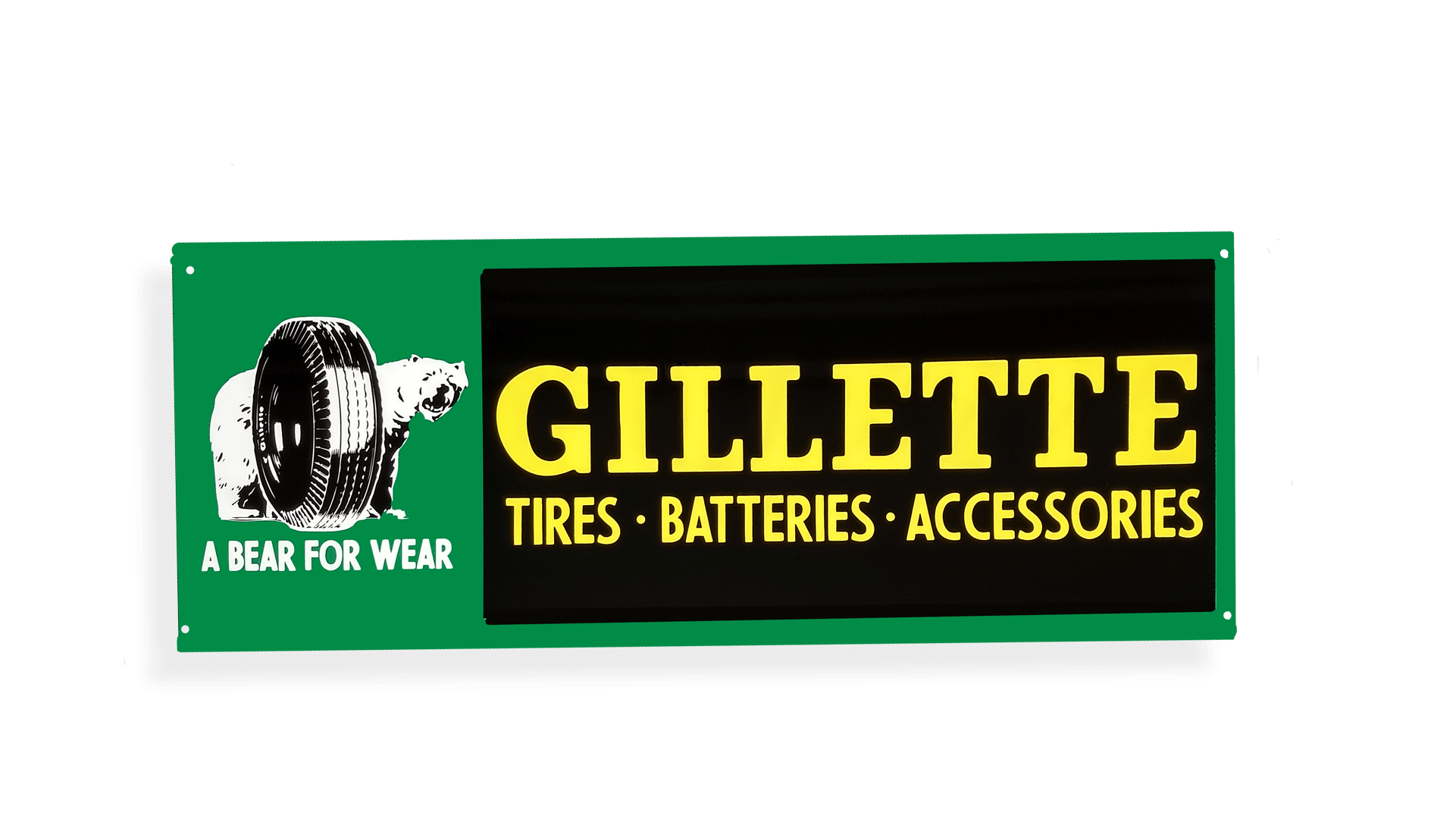 Gillette Tires sign Fill Er' Up