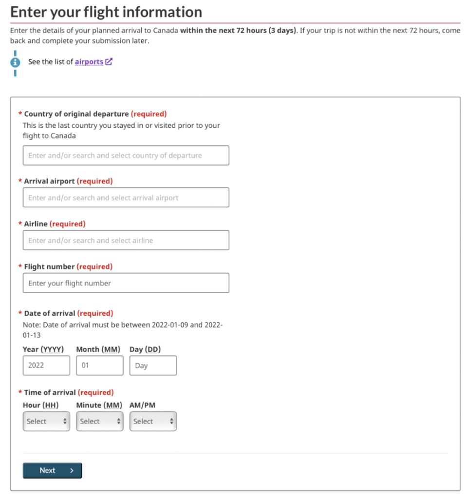 Arrivecan Printable Form Fillable Form 2024