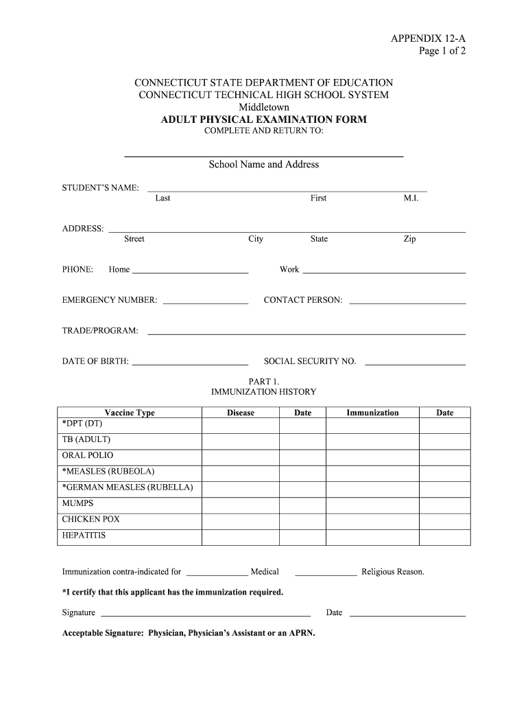 Printable Blank Physical Form - Fillable Form 2025