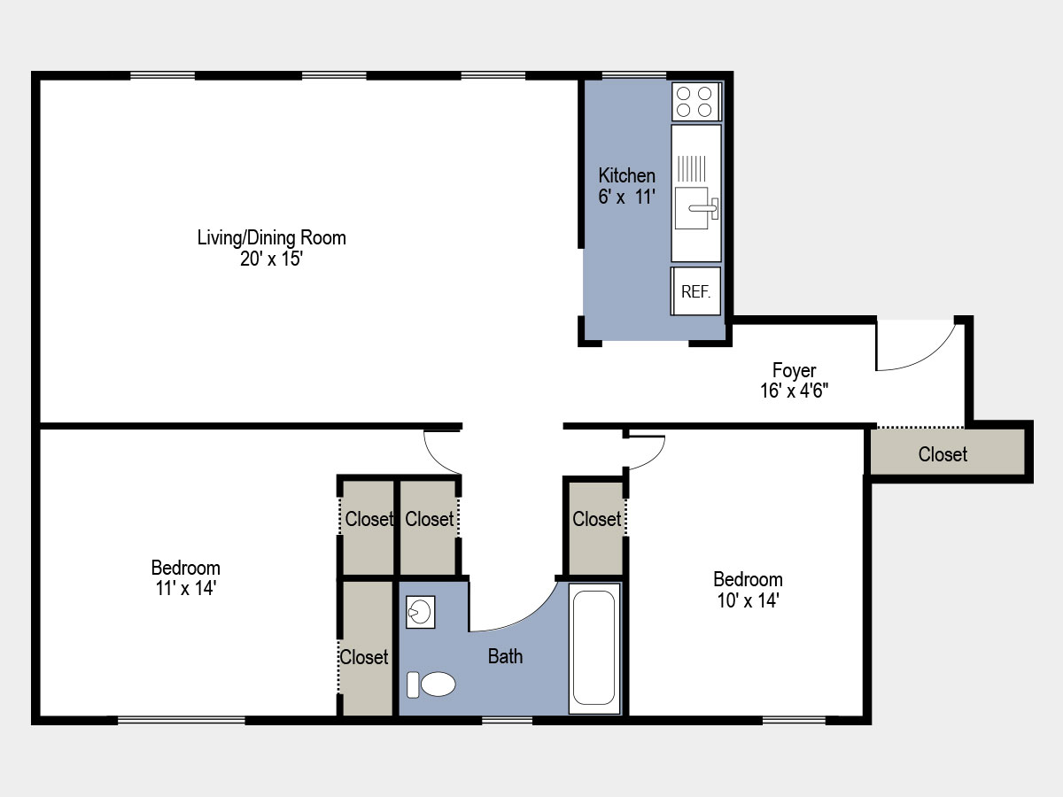 Fillmore Garden Apartments Floor Plans