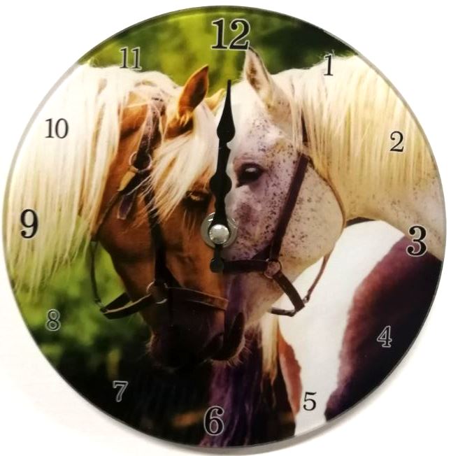 Two Horses Clock Filly and Co Horse Gifts