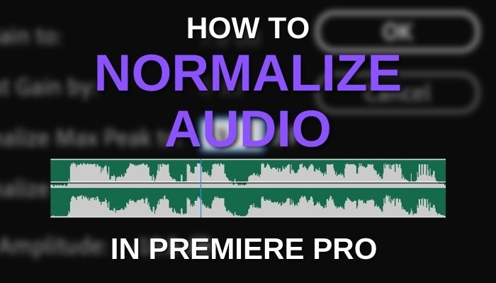 How to Normalize Audio in Premiere Pro 2022