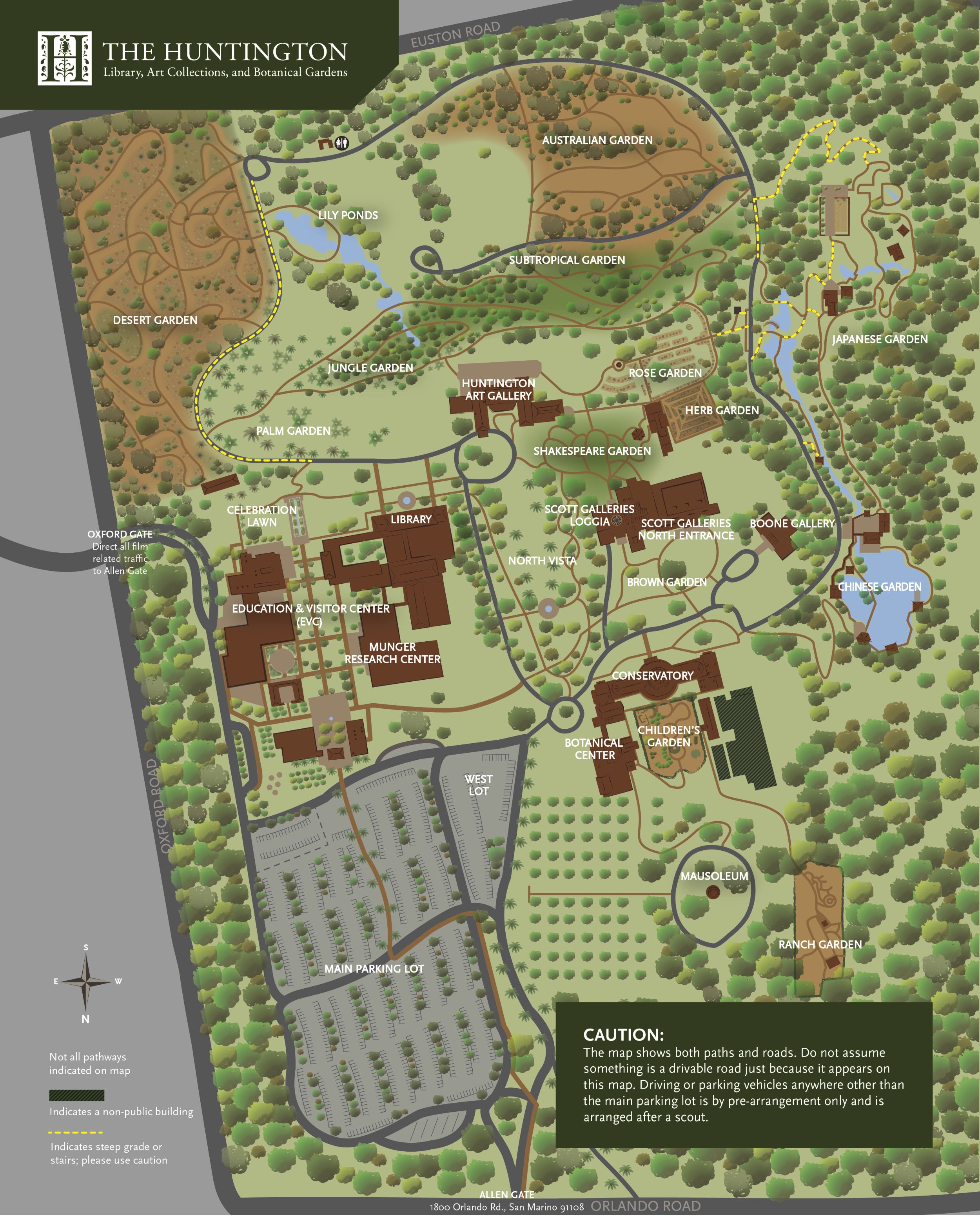 View 39 Huntington Library Map