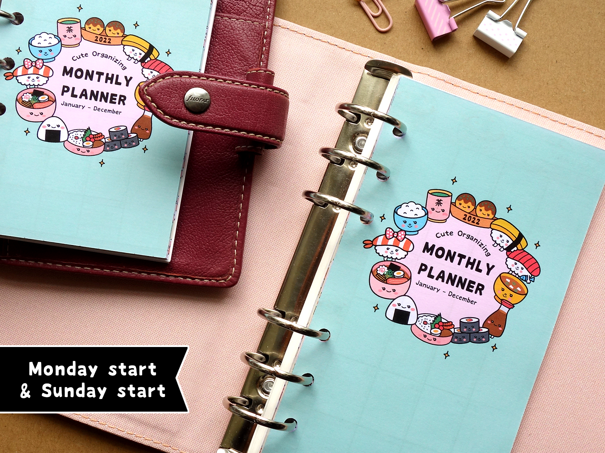 2022 Monthly Calendar Inserts :) – Filofax Love