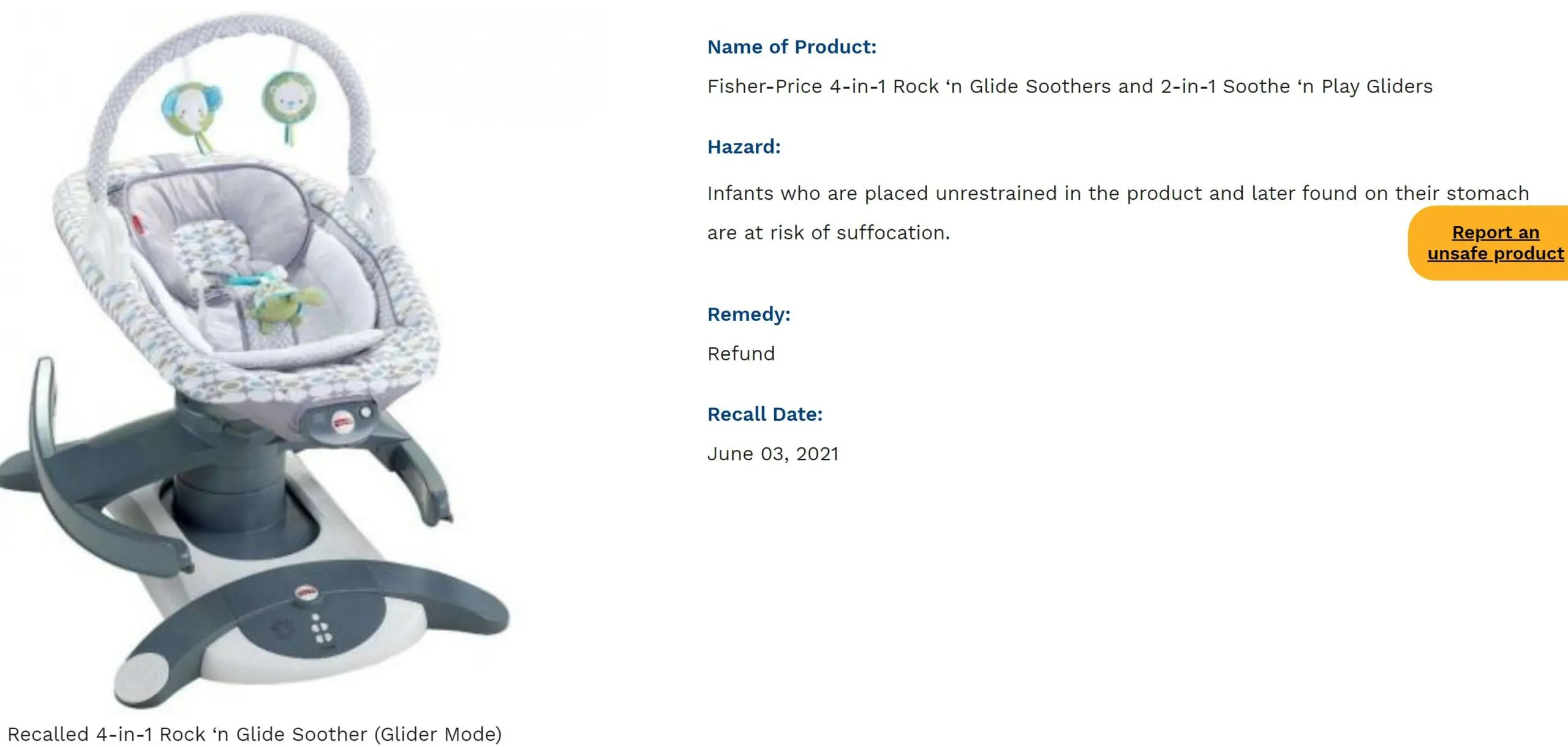 After 13 Infant Deaths, FisherPrice & The Consumer Safety Commission