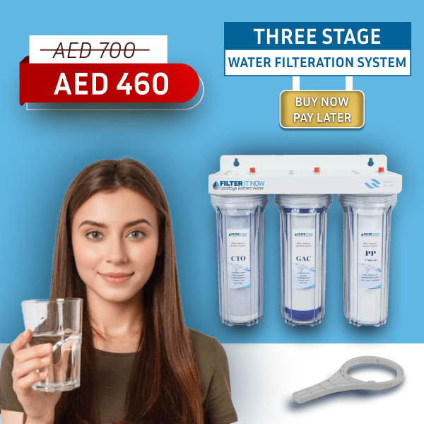 FILTER IT NOW THREE STAGE WATER FILTRATION SYSTEM Water Filters Dubai