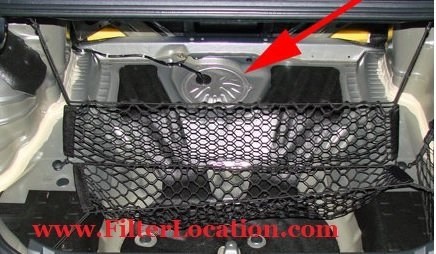 Acura CL fuel filter location