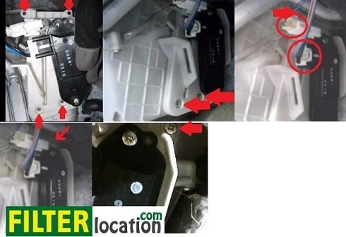 Mazda 5 cabin air filter location
