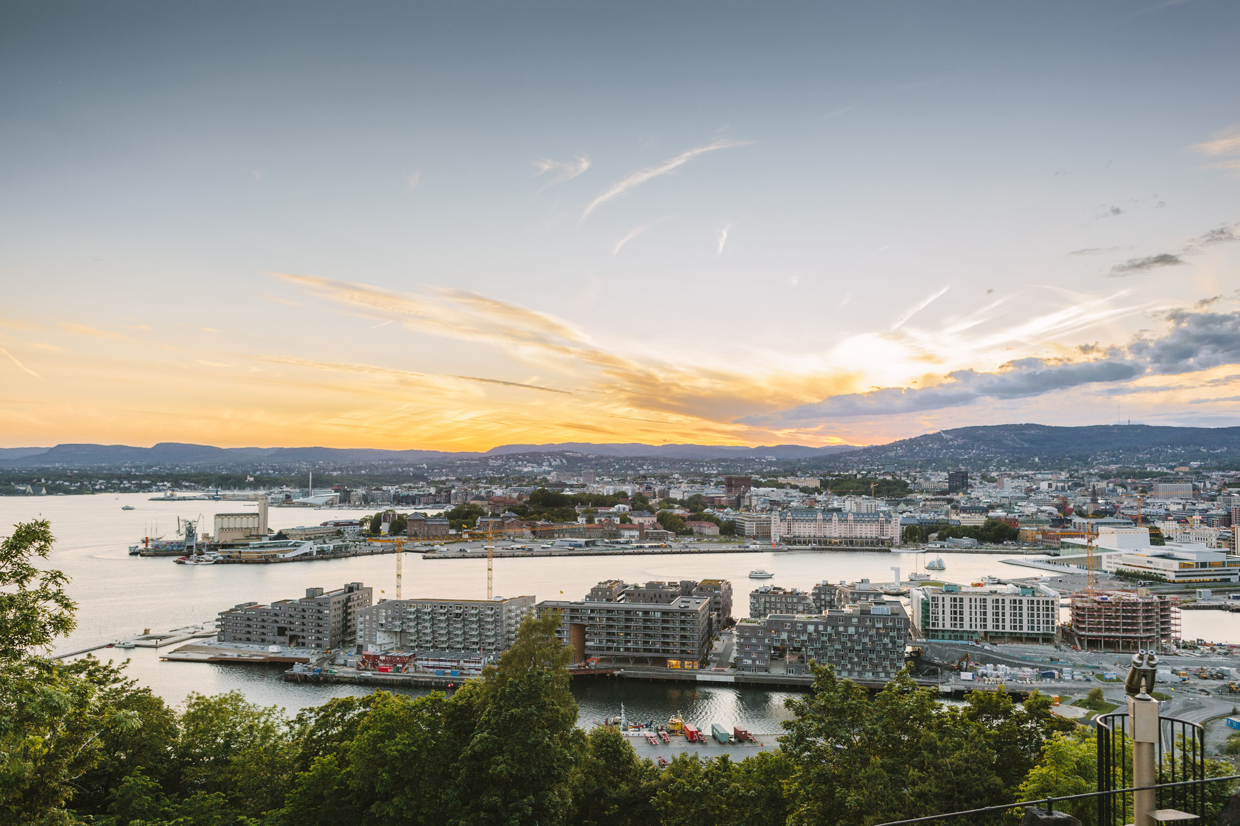 Oslo Skyline at Sunset, Norway Filter Partner