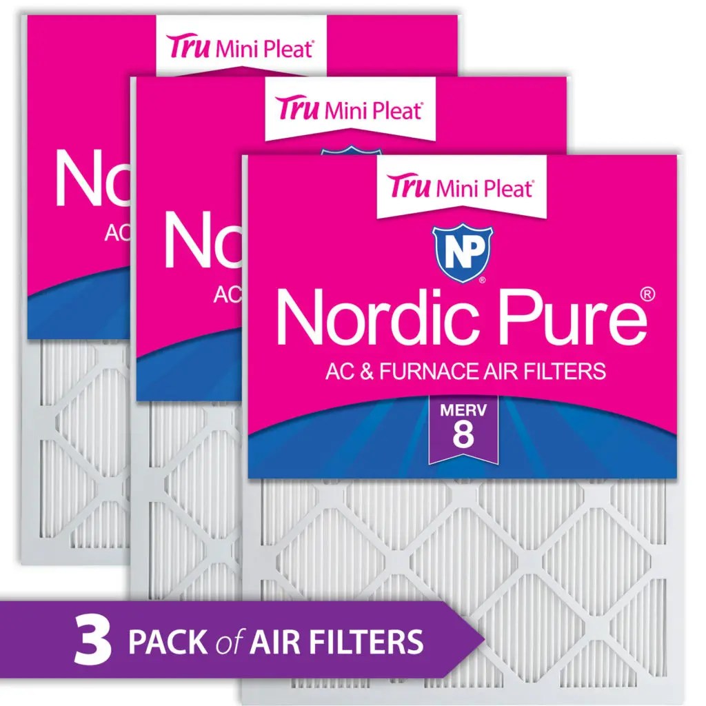 Home Furnace Air Filter 12x24x1 MERV 8 Tru Mini Pleat HVAC AC Replacement