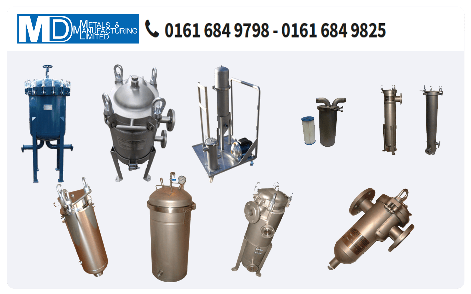 Filter Vessels From MD Metals and Manufacturing