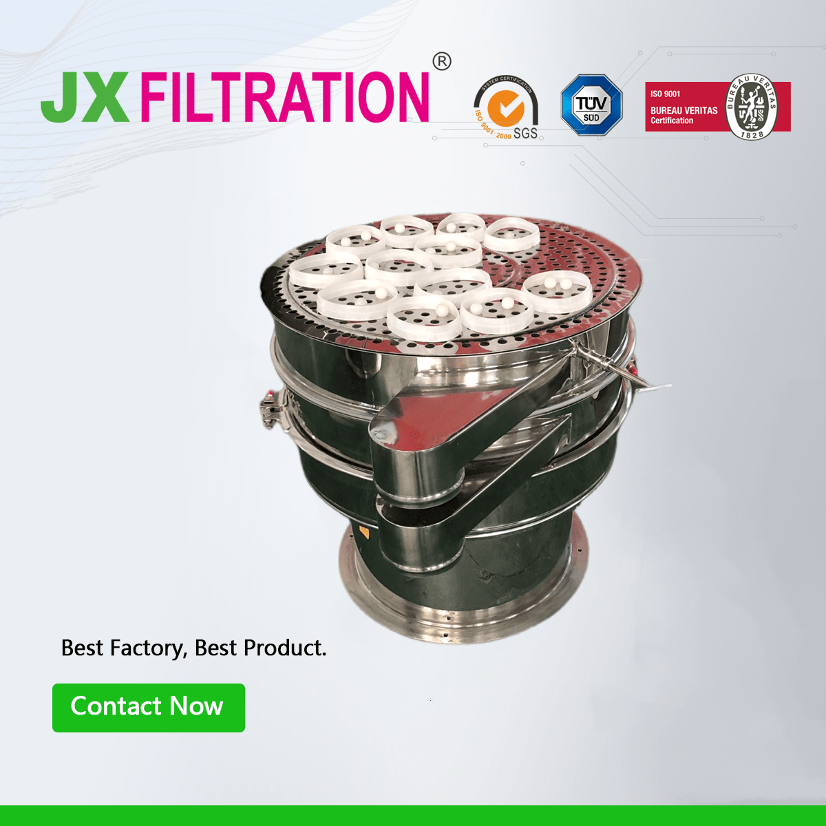 Sieving MachineRotary Vibrating Screen Filtration Equipment