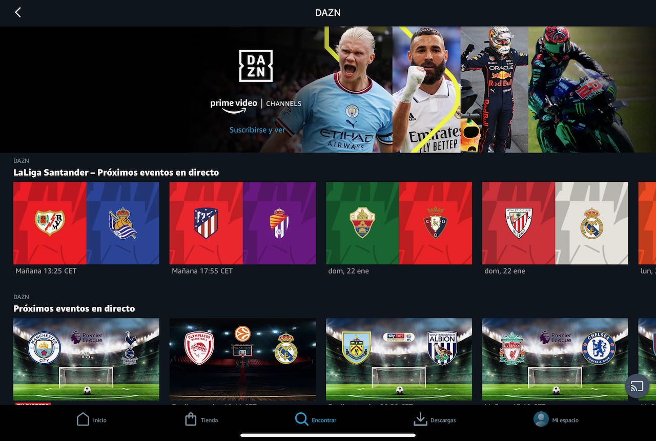 DAZN emite LaLiga por Amazon Prime Video FinalScore