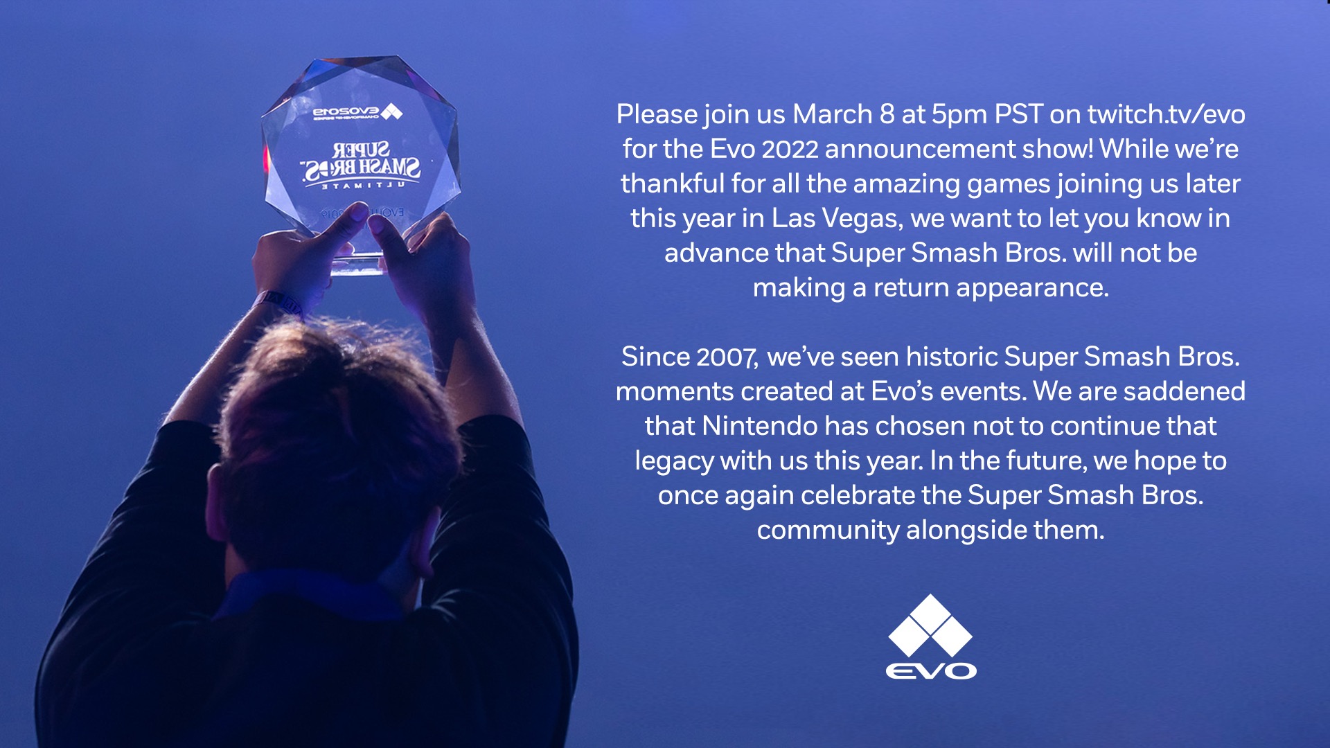 Super Smash Bros Melee Tournament 2023 Schedule Evo 2022 Will Not Feature Super Smash Bros Tournaments - Final Weapon