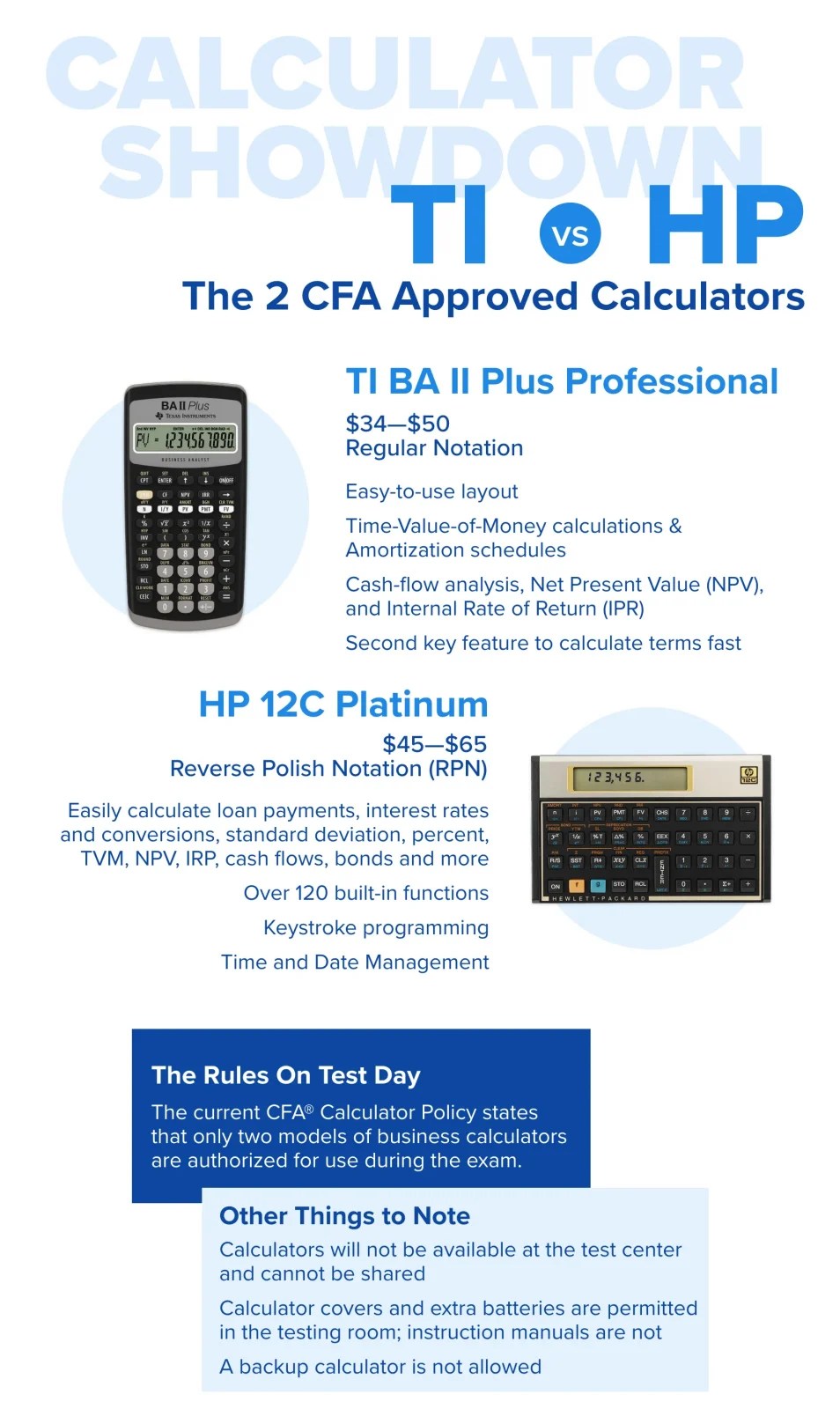 CFA® Exam Calculator Policy Approved CFA Calculators